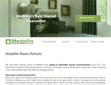 Tablet Screenshot of medellinroomrentals.com